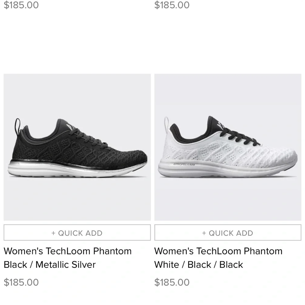 NWT APL Phantom Running Shoes Athletic Propulsion Labs Sneakers Black / White - Picture 12 of 16